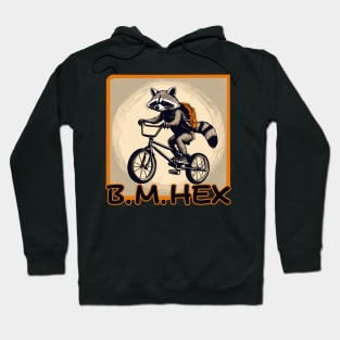 Raccoon bmx rider Hoodie